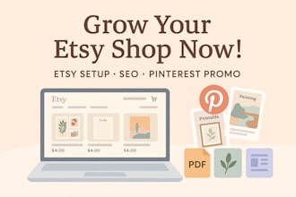 do etsy digital product listing, etsy SEO, etsy shop promotion with pinterest