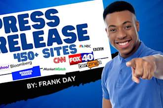 write and distribute a press release for your business