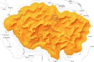 layout typo gps land survey point data into contour map autocad typography