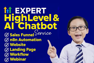 build ghl sales funnel ghl saas n8n ghl crm automation ghl website ghl chatbot