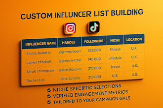 run a tiktok or instagram influencer outreach campaign