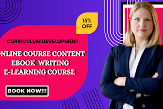 create engaging course content curriculum and elearning material