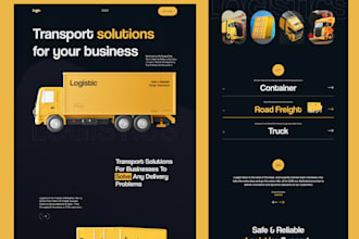 build logistics website, trucking, transport cargo, dispatch website