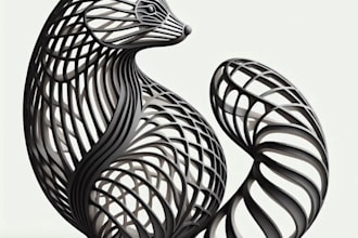 3d lattice model, engineering drawing, repair, edit stl files and action figure