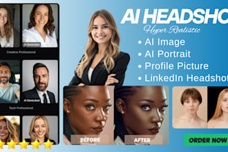 do realistic ai headshot ai portrait profile picture linkedin ai headshots
