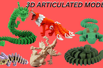 sculpt 3d articulated model articulated fidget bjd doll flexi for 3d printing
