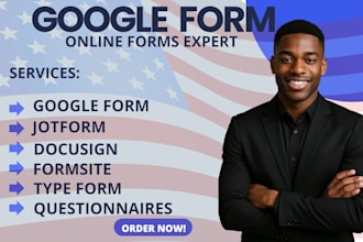 create jotform, typeform google form, cognito form surveys, formstack docusign