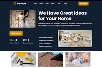 design stunning home improvement website remodeling website