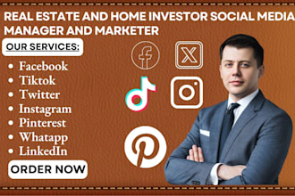 be your real estate social media manager, home investor social media marketing