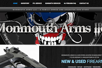 build gun website gun dealer store firearms merchant website ammunitions store