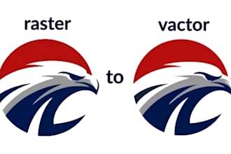 formulate and redraw logo to vector, convert image to vector, vectorize image,