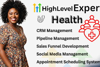 setup health gohighlevel funnel setup automation membership CRM ai chatbot