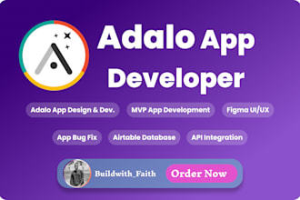 mvp app developer, mvp app designer, adalo app developer, adalo app designer