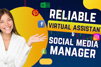 be your executive personal assistant tech savvy assistant and social media VA