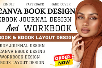 custom kdp journal design canva interior page layout planner formatting