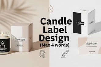 do candle labels design, candle box design product label design for candle store