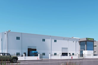 design 3d warehouse, industrial factory, 3d cgi renders