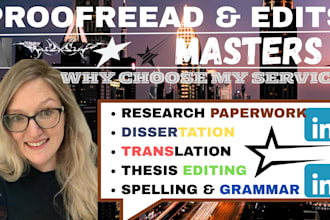 edit masters dissertations, MBA, dba, dnp and proofread phd thesis writings