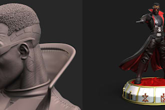 iconic 3d characters,stl file for print,3d model likeness,action figures, statue