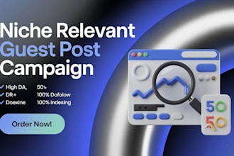do 65 niche relevant guest post, SEO outreach for guest posting to high da blog