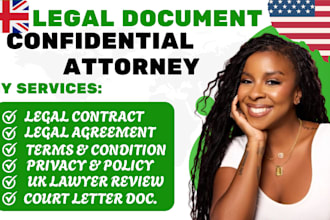 draft, review UK legal document demand letter trust deed document legal appeal