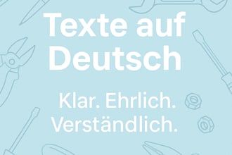 write clear and honest german texts for your business