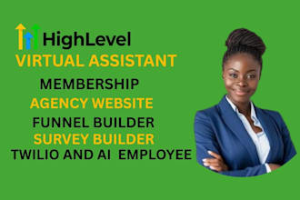 build ghl agency website virtual assistant agency automation landingpage twilio