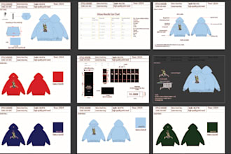 design fashion apparel, clothing tech pack, technical sketch, flat sketch, hat
