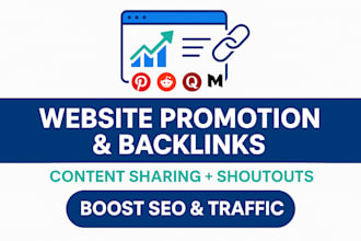 content sharing promote your website shoutout with high quality backlink