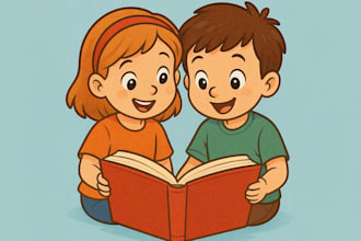 create beautiful children book illustration using ai