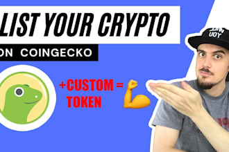list your crypto token meme coin on coingecko or coinmarketcap of your choice