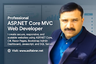 design and develop responsive asp net core mvc websites