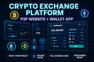build crypto exchange platforms crypto wallet website p2p exchange website