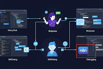 build whatsapp chatbot automation ai agent manychat botpress 360dialog n8n fix