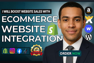 connect webflow, wordpress, wix, amazon to shopify website ecommerce integration