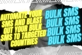 blast out SMS marketing bulk SMS text message bulk message to targeted countries