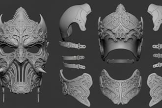 3d mask 3d helmet 3d printing 3d model mask 3d cosplay helmet