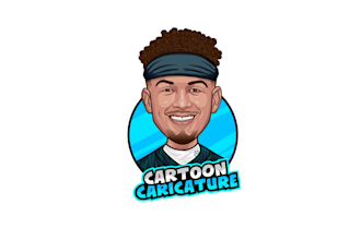 minimialist potrait gaming caricature, roblox, mascot, esport, cartoon logo