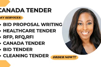 write winning UK, canada government tenders rfps rfqs healthcare  cleaning