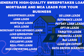 generate sweepstakes, loan, mortgage, and mca leads for your businessgenerm