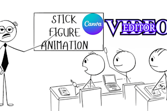 edit stickman character animation, short films, and motivational video edits