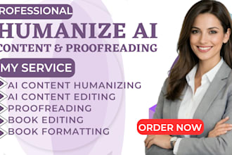 humanize and edit ai content, proofreading, rewrite chat gpt content plagiarism