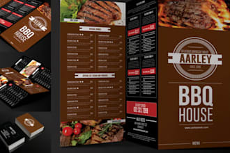 design professional restaurant menu digital board and screen display menu