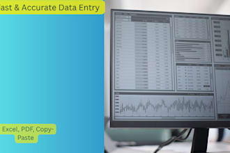 do accurate data entry, typing,  web research,  convert PDF