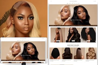 design hair extension shopify store hair extension website  beauty hair website
