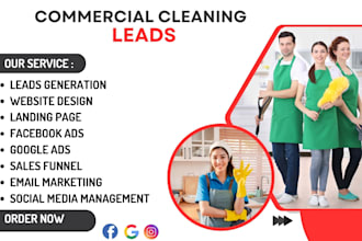 generate commercial cleaning leads house cleaning cleaning bookingkoala website