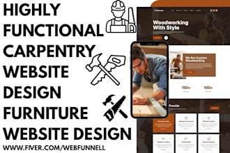 build branded furniture website carpentry website carpentry renovation website