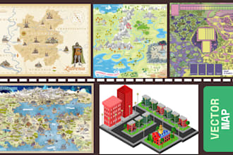 do vector map illustration map design 3d isometric board game map cartography
