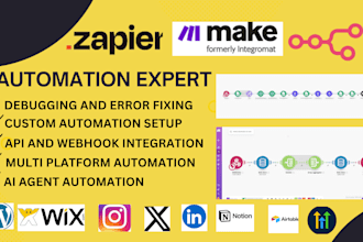 make com automation made com integromat zapier automation zapier expert webhook