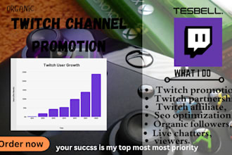 do organic twitch channel promotion